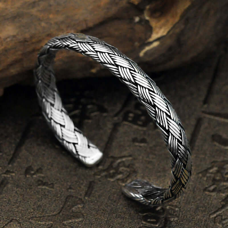 Vintage Twist Handgefertigtes Silberarmband
