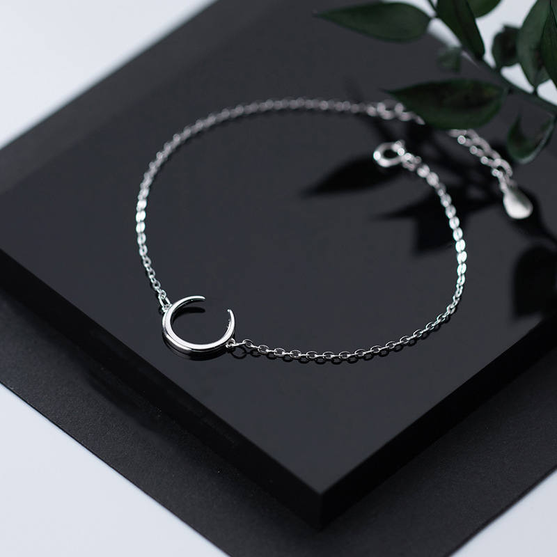 Silber, Armband, Halbmond