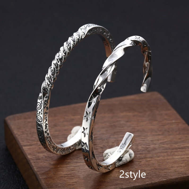 Silber Armreif in verschiedenen Designs