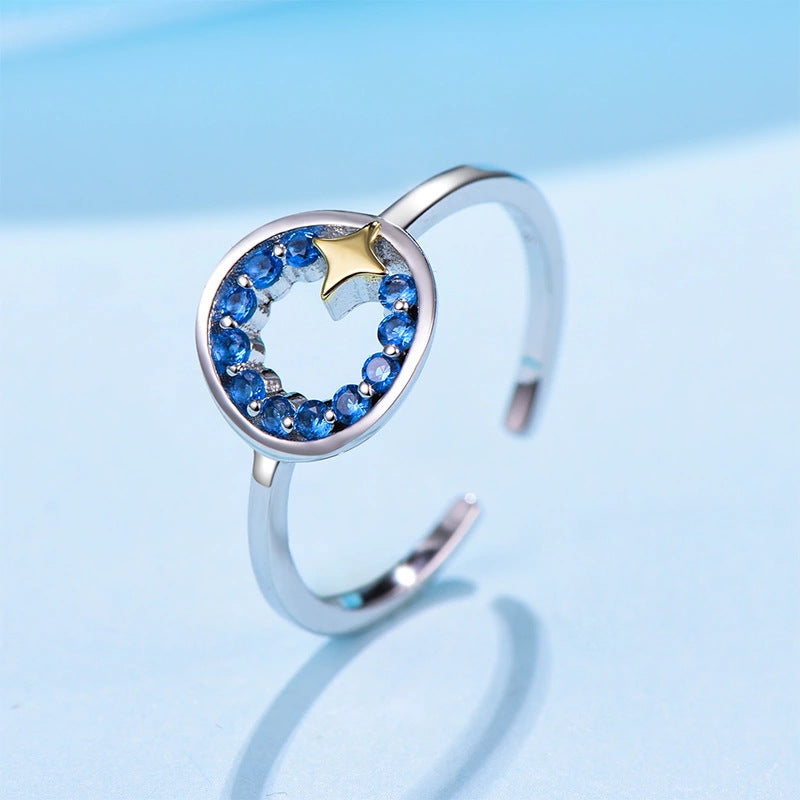 Silver Star Ring aus S925 Sterlingsilber