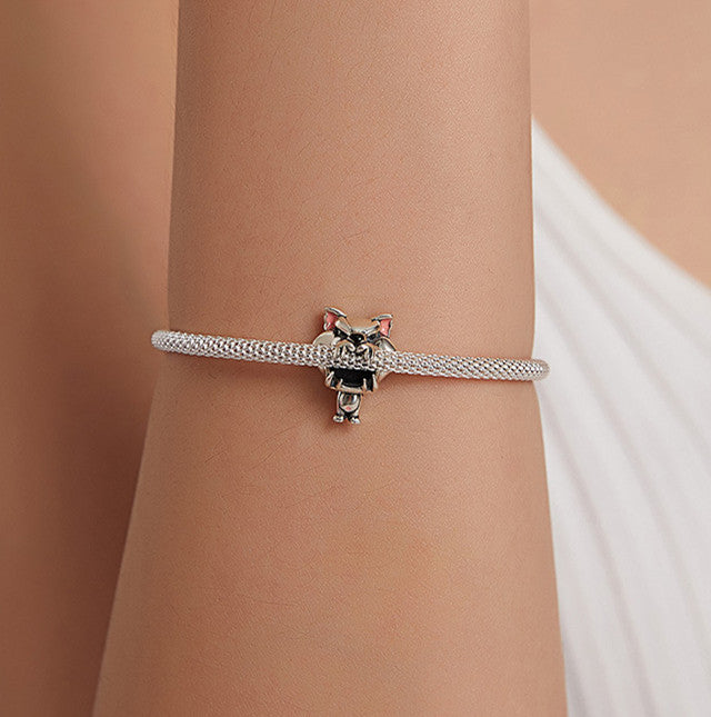 Mr. Wolf Charm aus S925 Sterlingsilber