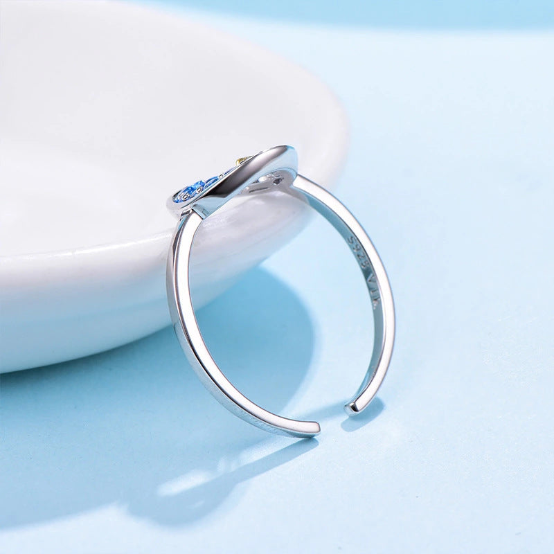 Silver Star Ring aus S925 Sterlingsilber