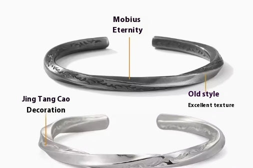 Silber-Armband aus S999 Sterlingsilber – Viking Battle Design