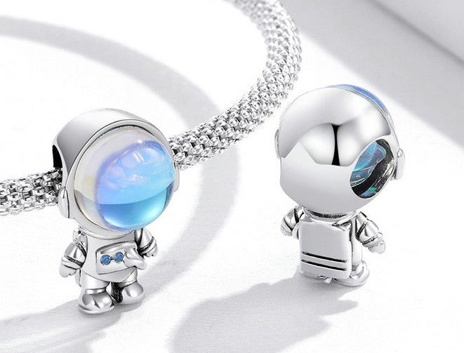 Astronaut, Silber, Anhänger aus 925er Sterling Silber