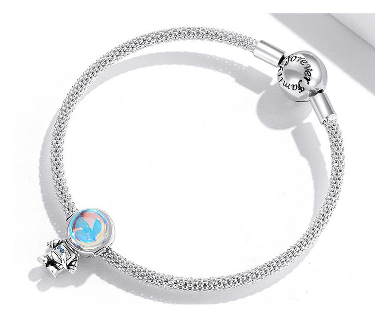 Astronaut, Silber, Anhänger aus 925er Sterling Silber