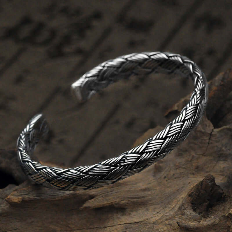 Vintage Twist Handgefertigtes Silberarmband