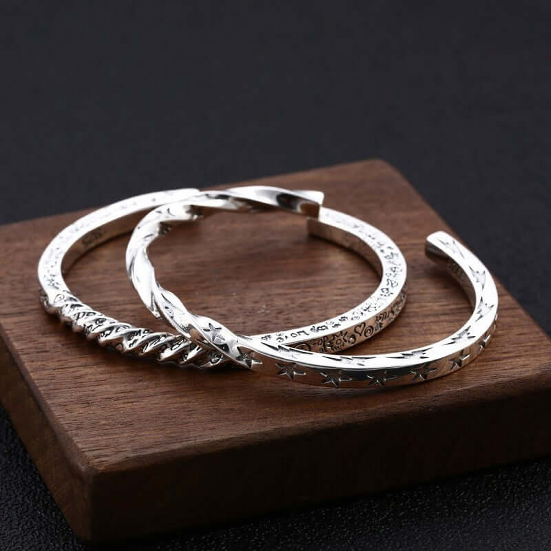 Silber Armreif in verschiedenen Designs