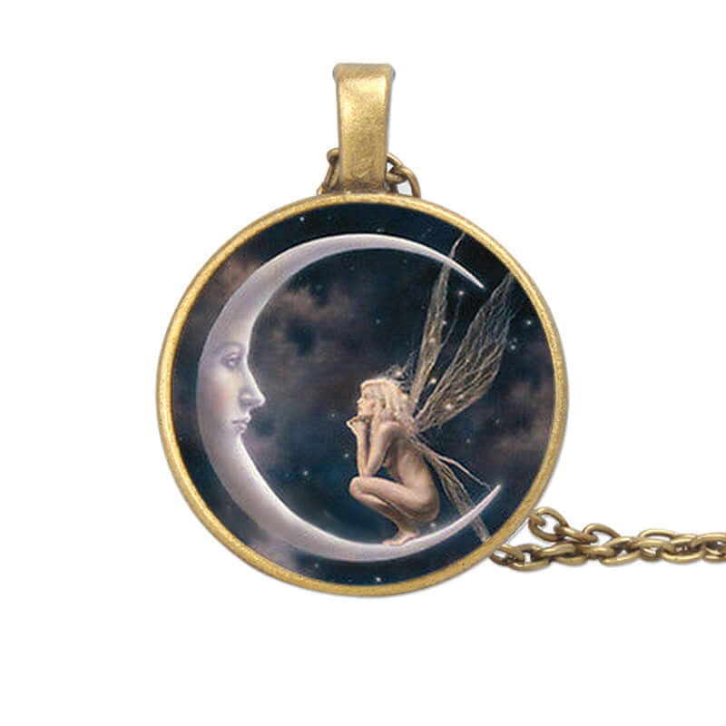 Mond Fee Halskette als schönes Geschenk