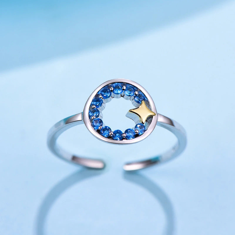 Silver Star Ring aus S925 Sterlingsilber