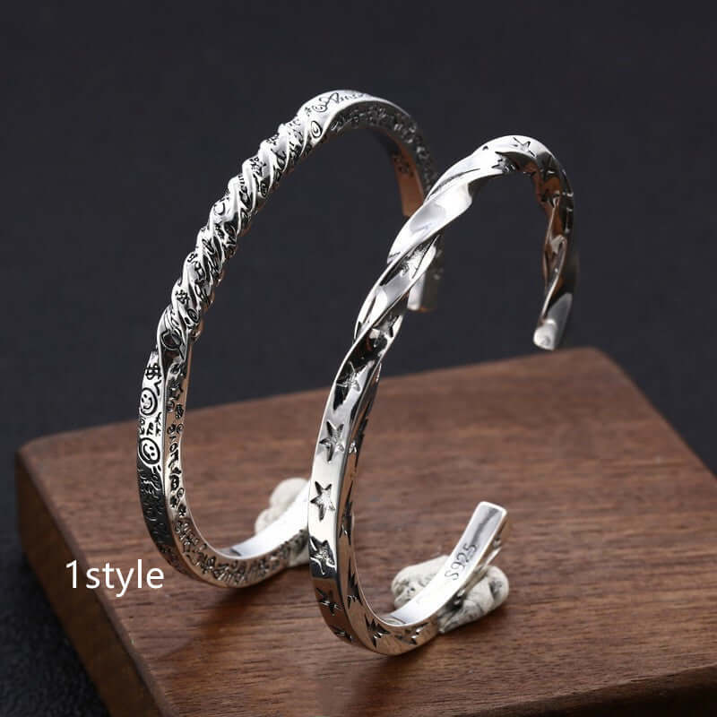 Silber Armreif in verschiedenen Designs