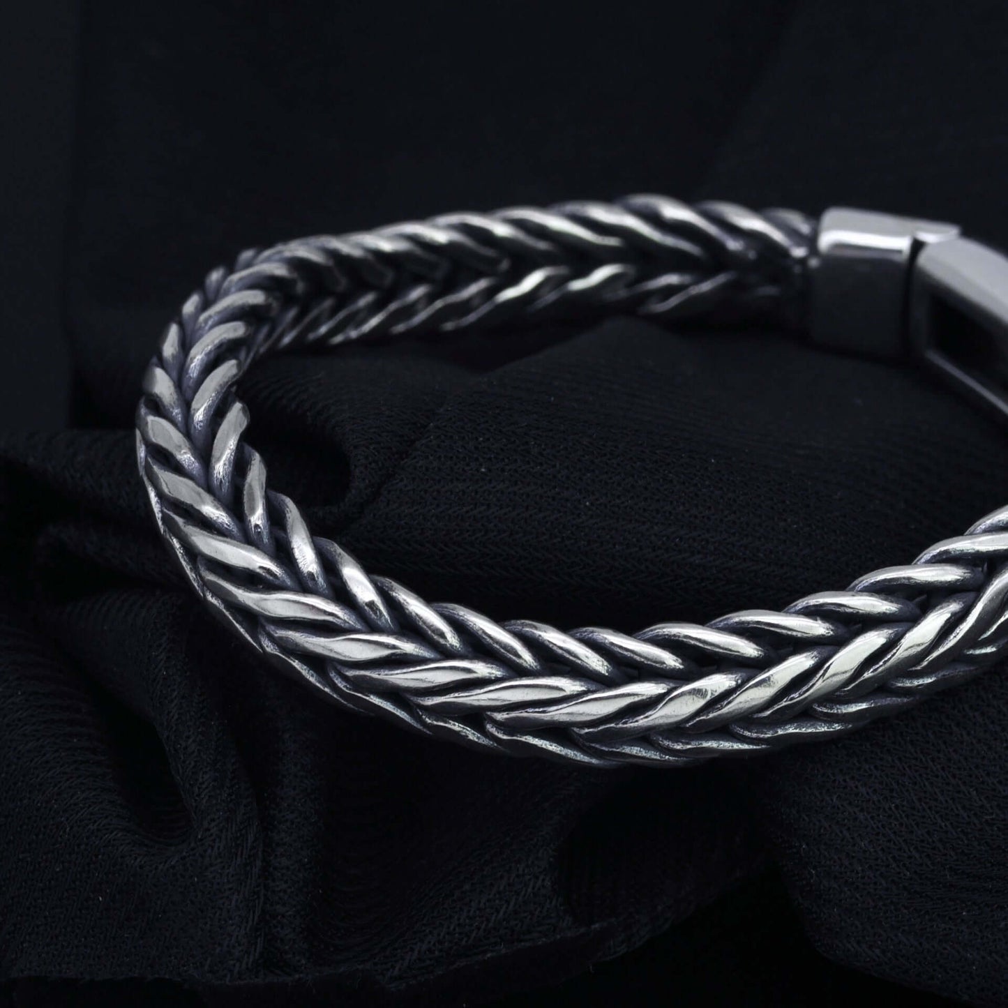 S925 Silber Handgefertigtes Geflochtenes Keel-Armband