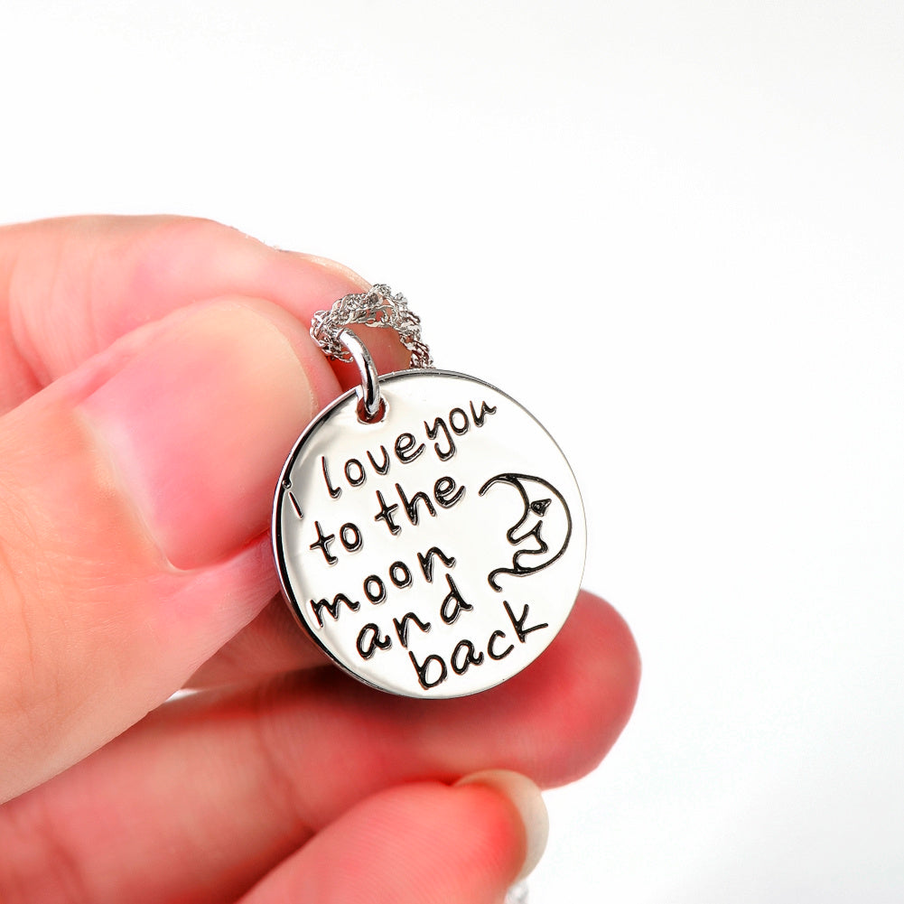 Details für "I love you to the moon and back" 925 Sterling Silber Halskette mit Anhänger ansehen "I love you to the moon and back" 925 Sterling Silber Halskette mit Anhänger