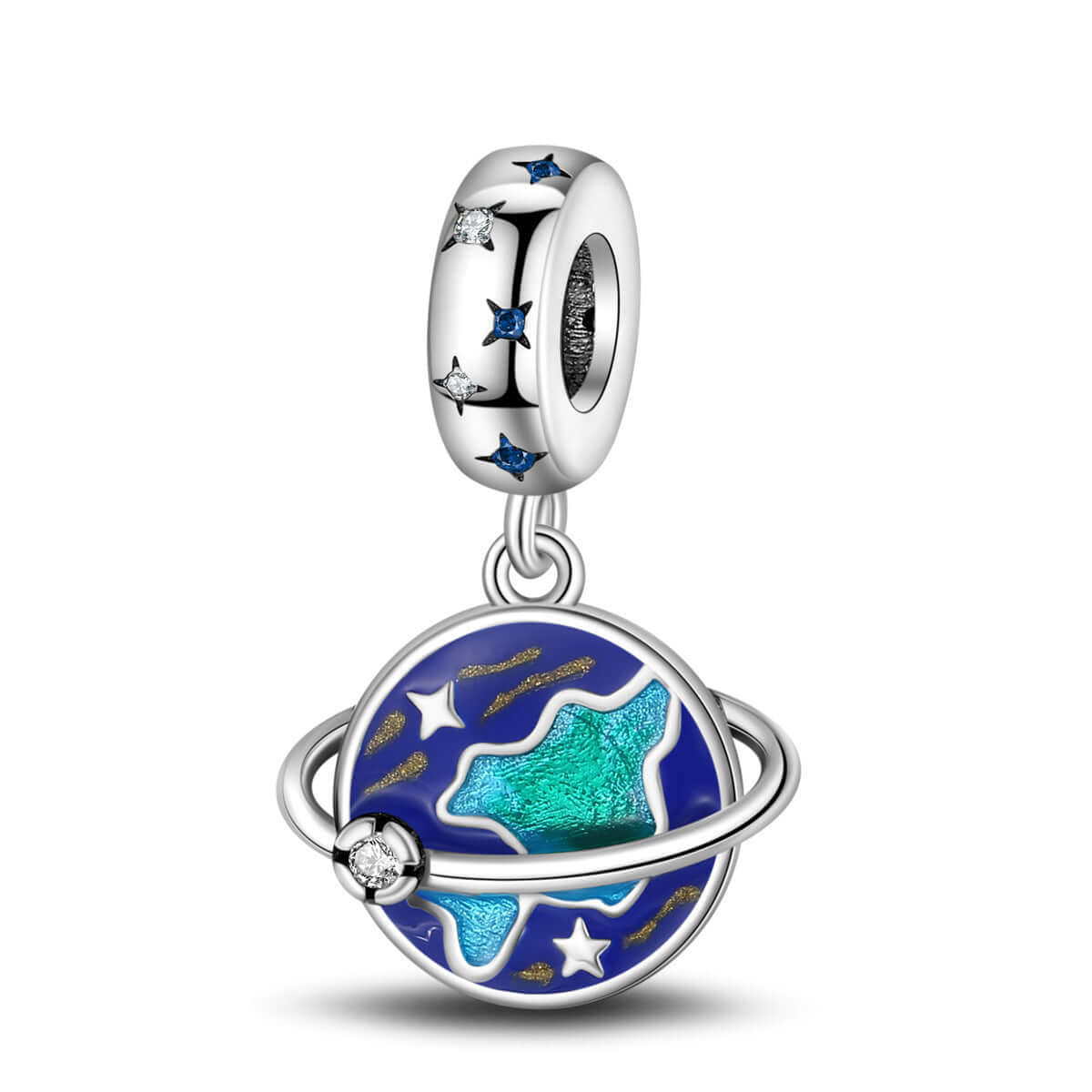 Rakete, Silber, Anhänger, Planet