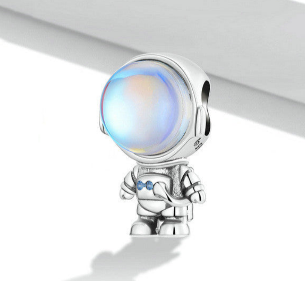 Astronaut, Silber, Anhänger aus 925er Sterling Silber