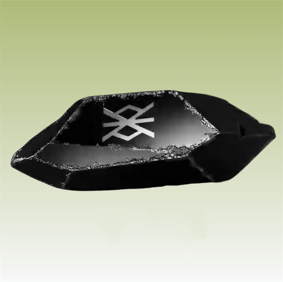 Obsidian Rune Stone – Mystisches Sammlerstück