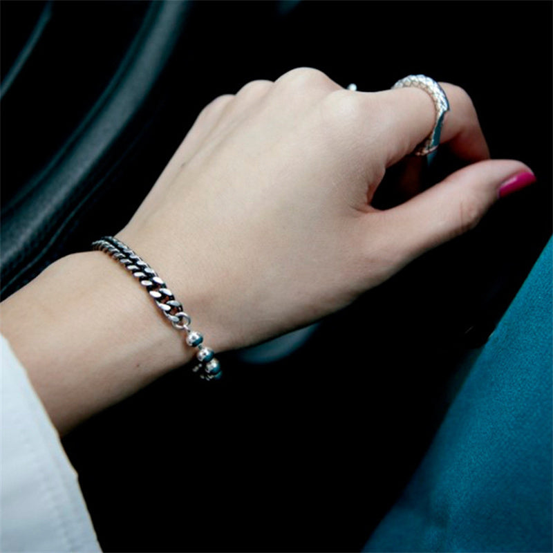 Distressed Ball Chain Bracelet – Urbaner Chic