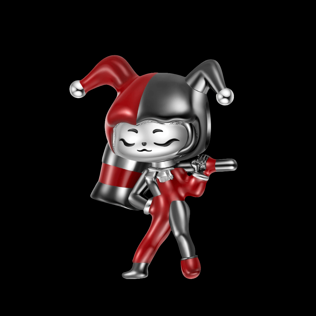 Silberanhänger mit Joker Motiv