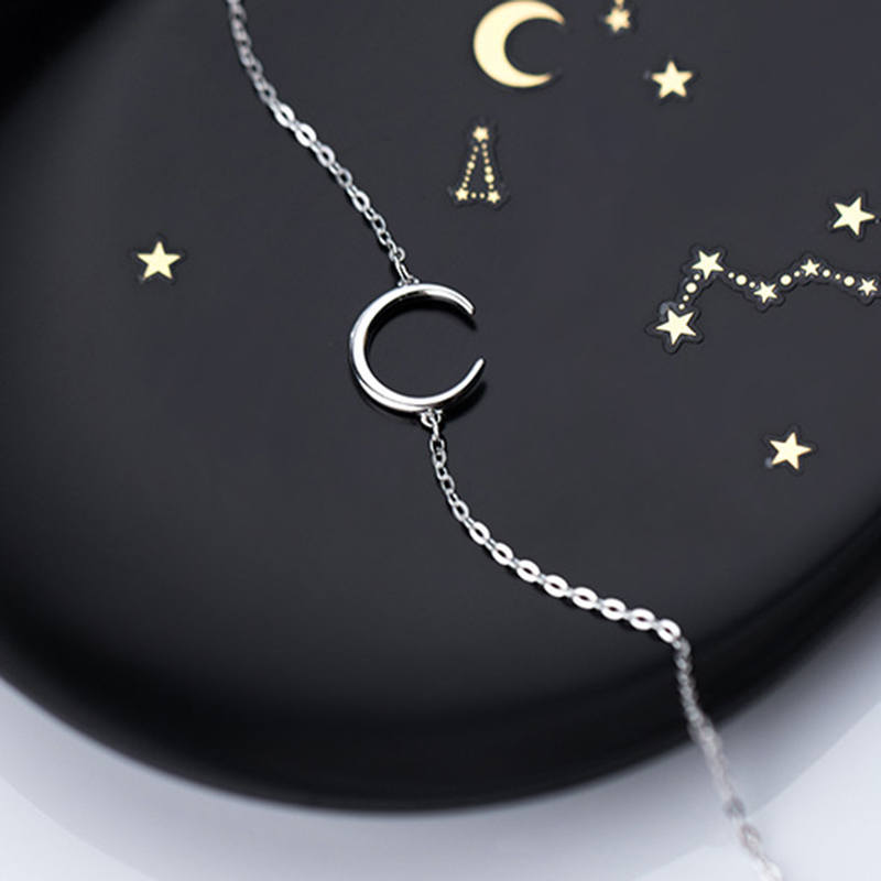 Silber, Armband, Halbmond