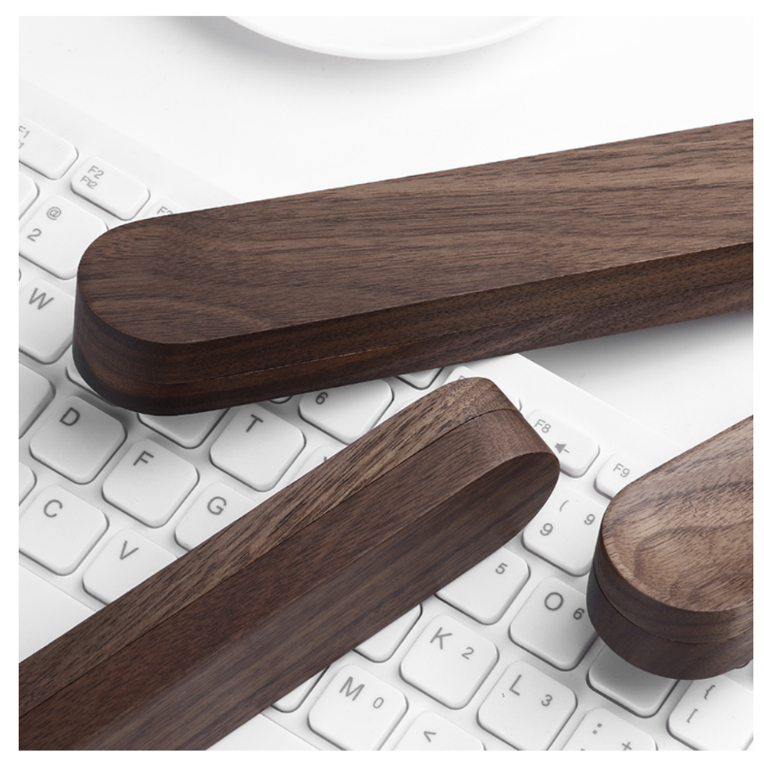 Kompatible Apple Pencil & iPad Stylus Aufbewahrungsbox – Premium Walnuss Holz Stifteetui für Apple Pencil 1. + 2. Generation, Tablet & iPad Pen Case Organizer, Stylus Pen Lagerung