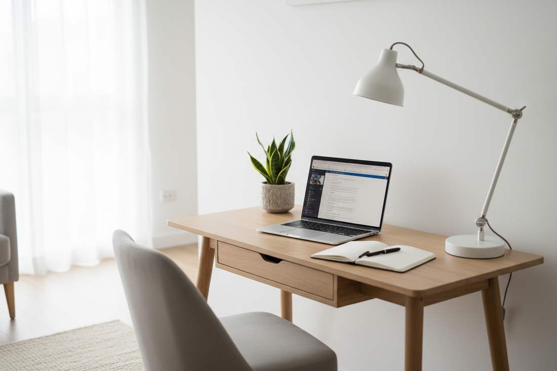 Kleines Homeoffice einrichten: 10 Tipps für unter 200€