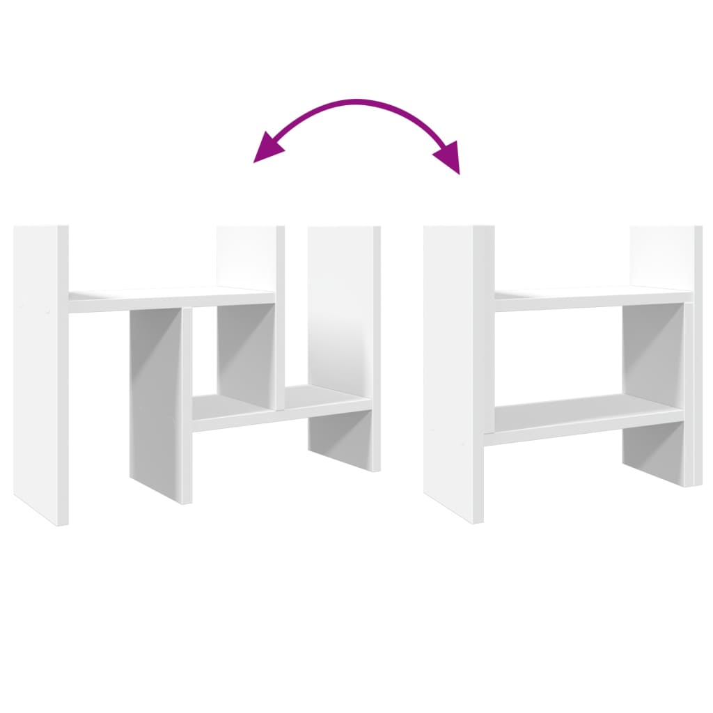 Schreibtisch Organizer aus Holzwerkstoff – Moderner Desk Organizer mit mehreren Fächern – Büro Organizer für Büro, Home Office & Arbeitsplatz – 34,5 x 15,5 x 35,5 cm