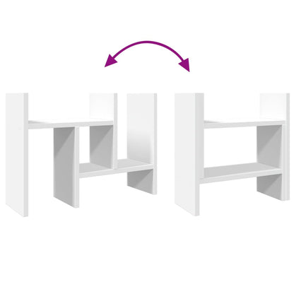 Schreibtisch Organizer aus Holzwerkstoff – Moderner Desk Organizer mit mehreren Fächern – Büro Organizer für Büro, Home Office & Arbeitsplatz – 34,5 x 15,5 x 35,5 cm