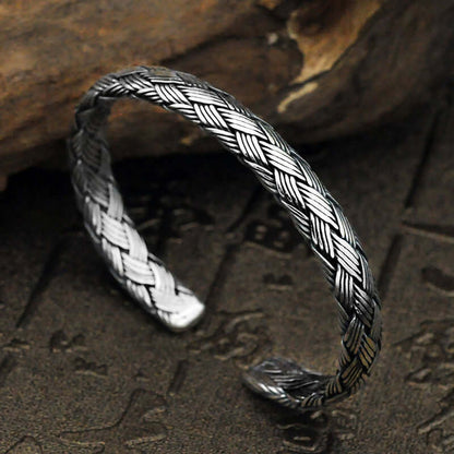 Vintage Twist Handgefertigtes Silberarmband