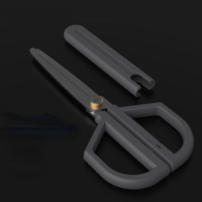 Multifunktionale Edelstahl-Schere – Tragbar & Premium Büro- und Allzweckschere mit Titanium-beschichtetem Griff