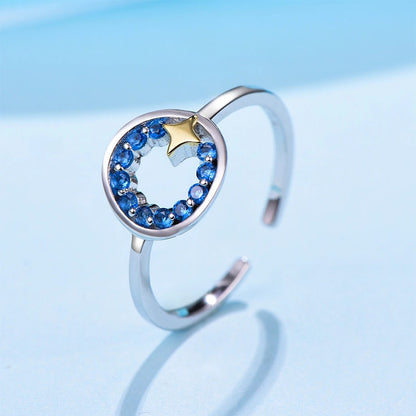 Silver Star Ring aus S925 Sterlingsilber