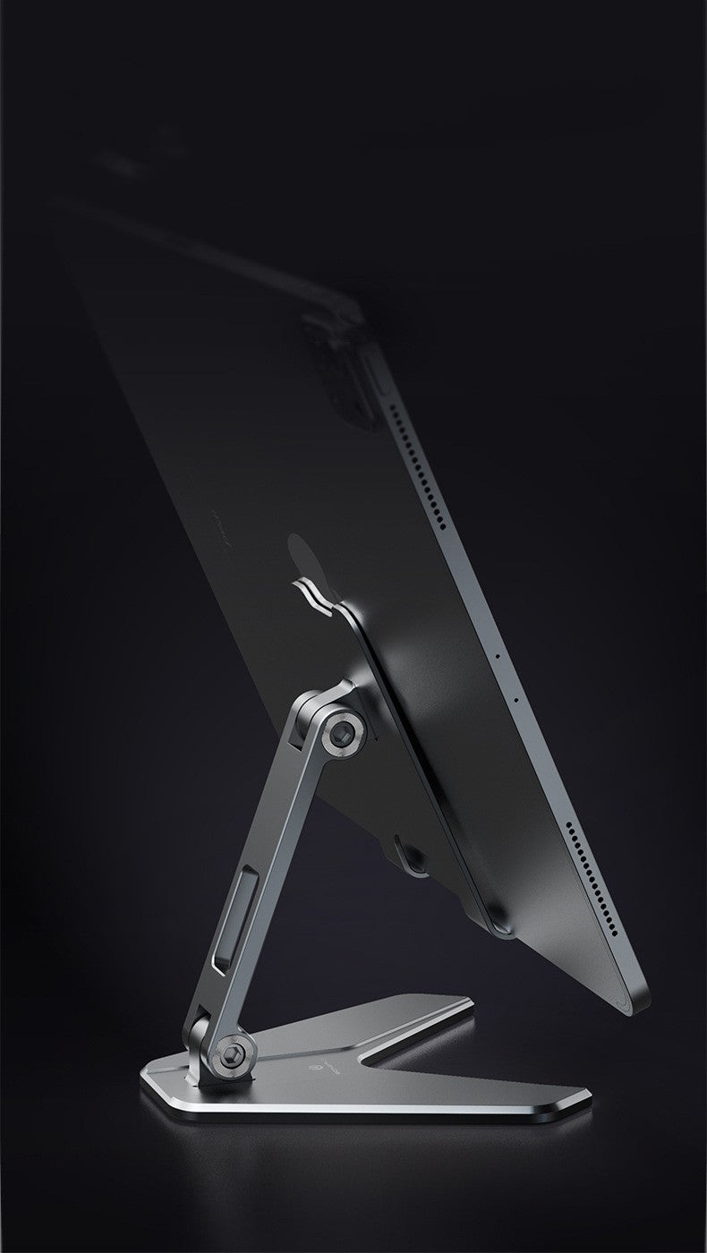 Faltbarer Handy- & Tablet-Ständer aus Aluminium – Verstellbarer Desktop Halter für Smartphone & iPad