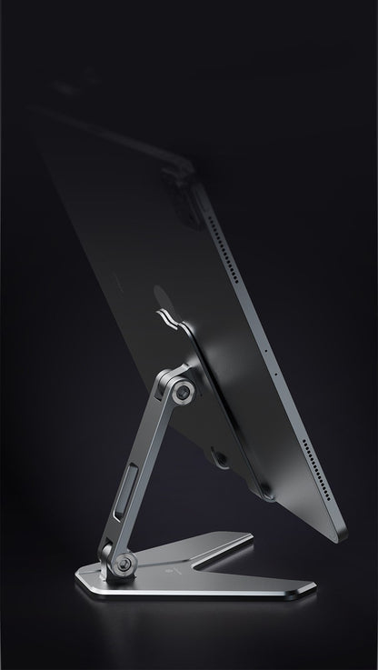 Faltbarer Handy- & Tablet-Ständer aus Aluminium – Verstellbarer Desktop Halter für Smartphone & iPad