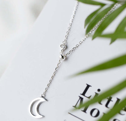 Halbmond, Halskette, Silber Halbmond, Halskette, Silber