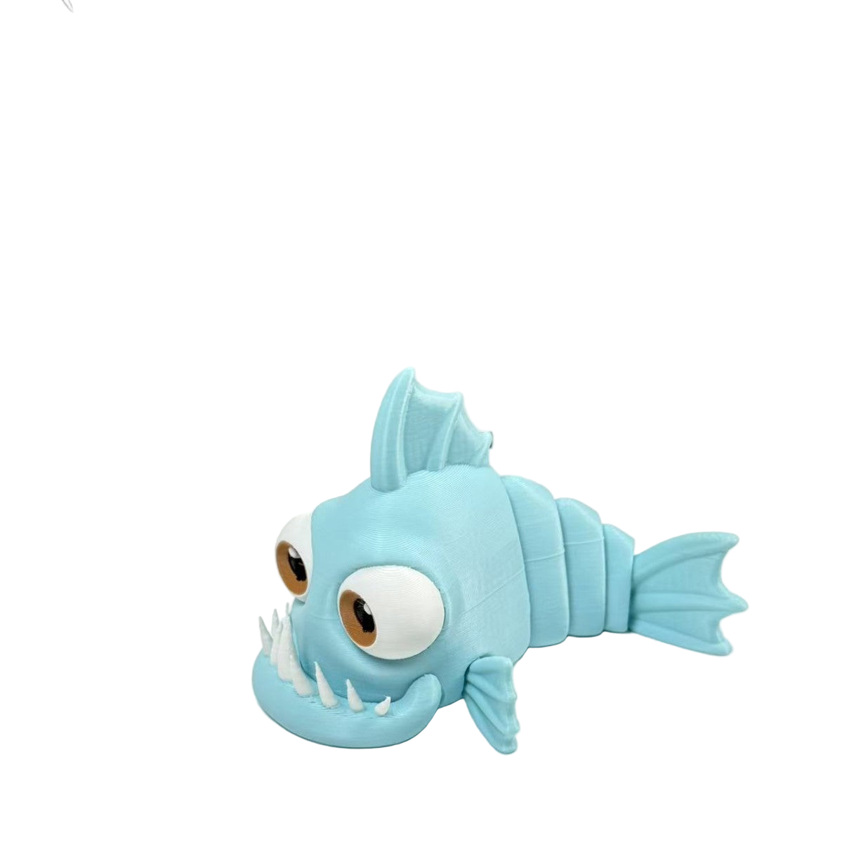 Piranha Deko Figur – Futuristisches Mini-Tiermaskottchen fürs Desk Setup | Gamer & Tech Deko | Stylischer Eyecatcher fürs Büro & Home-Office