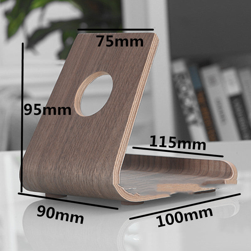 Tablet- & Smartphone Holzständer – Minimalistischer Dock Stand für iPad, iPhone & Schreibtisch