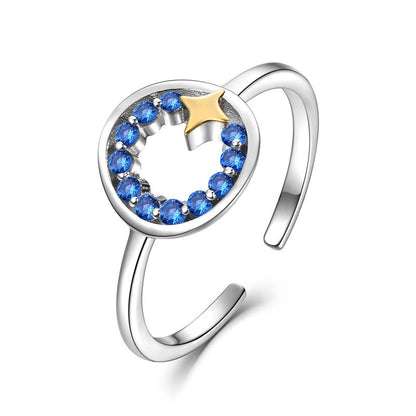 Silver Star Ring aus S925 Sterlingsilber