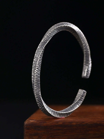 999er Feinsilber Mobius-Ringarmband