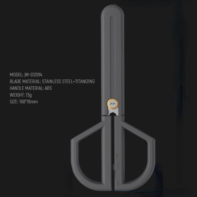 Multifunktionale Edelstahl-Schere – Tragbar & Premium Büro- und Allzweckschere mit Titanium-beschichtetem Griff