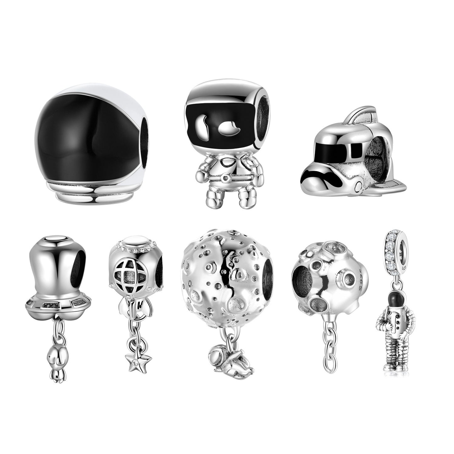 Charm Schmuckanhänger mit verschiedenen Motiven aus S925 Sterling Silber