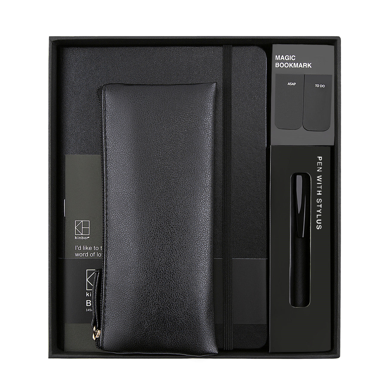 Premium Schreibtisch-Papeterie Set inkl. Notizbuch & Stift – Büro Zubehör Set für Home Office, Schule & Alltag – Geschenkset