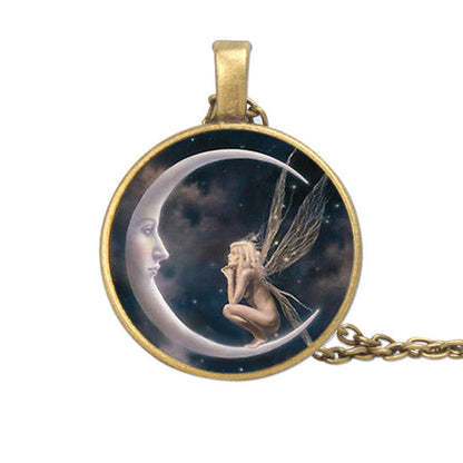 Mond Fee Halskette als schönes Geschenk