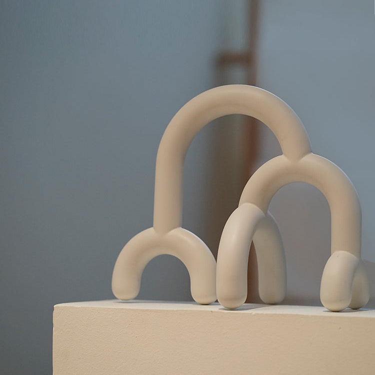 Art Sculpture Forest | Geometric Resin Skulptur Ornament – Minimalistische Wald-Dekoration, Handgefertigt, Nordic Style, Geschenkidee & Home Decor