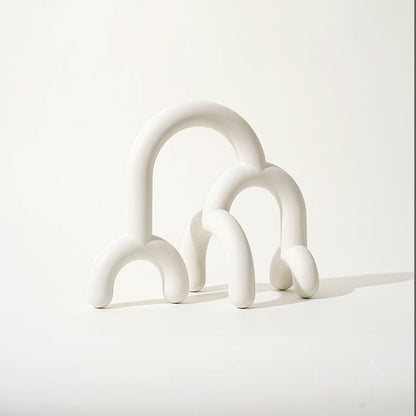 Art Sculpture Forest | Geometric Resin Skulptur Ornament – Minimalistische Wald-Dekoration, Handgefertigt, Nordic Style, Geschenkidee & Home Decor