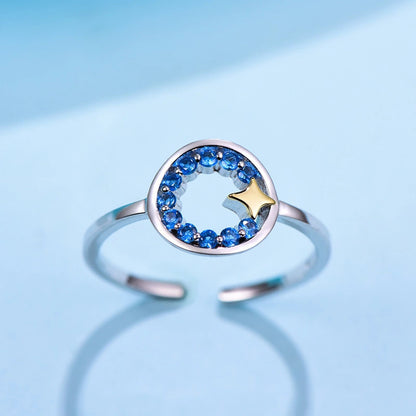 Silver Star Ring aus S925 Sterlingsilber