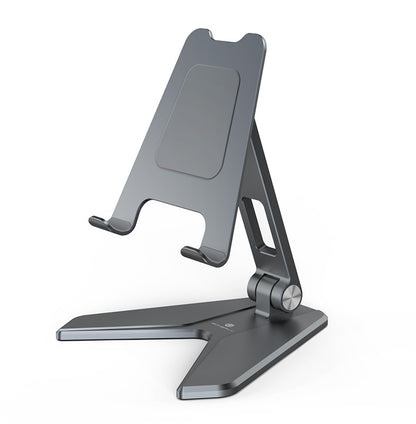 Faltbarer Handy- & Tablet-Ständer aus Aluminium – Verstellbarer Desktop Halter für Smartphone & iPad