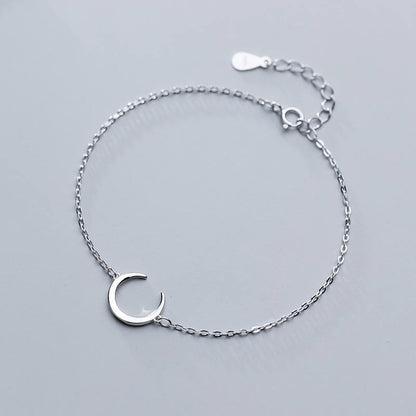 Silber, Armband, Halbmond