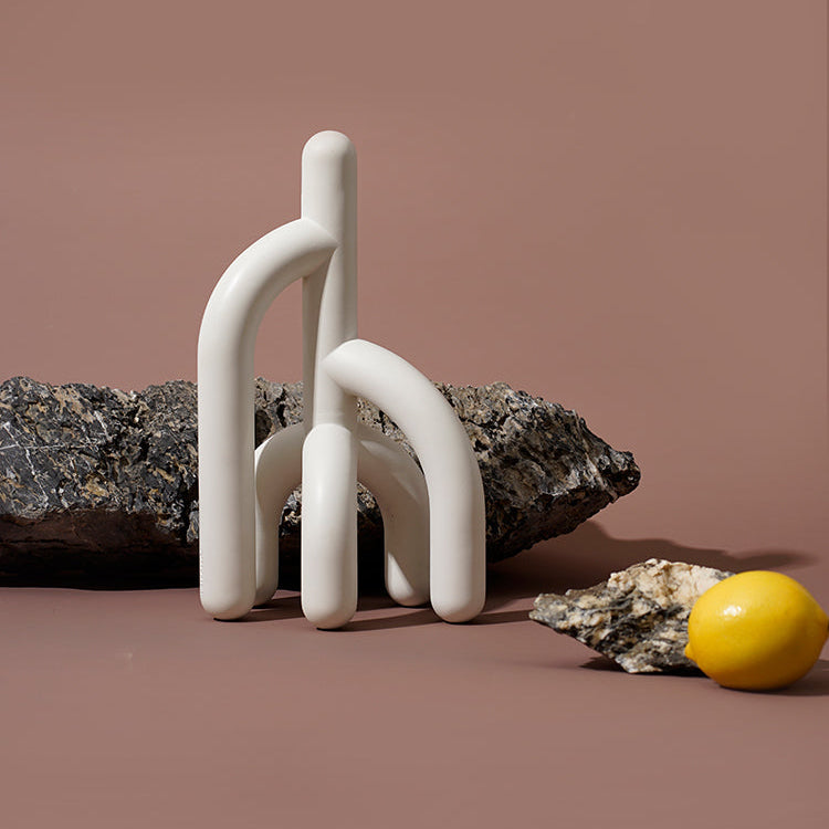 Art Sculpture Forest | Geometric Resin Skulptur Ornament – Minimalistische Wald-Dekoration, Handgefertigt, Nordic Style, Geschenkidee & Home Decor