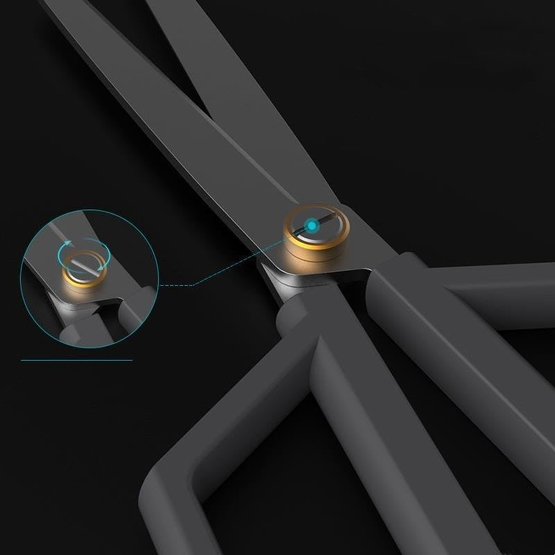 Multifunktionale Edelstahl-Schere – Tragbar & Premium Büro- und Allzweckschere mit Titanium-beschichtetem Griff