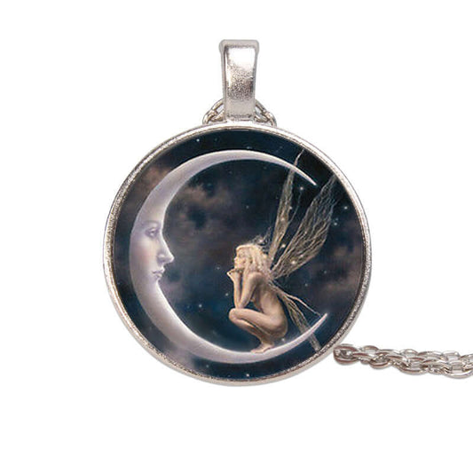 Mond Fee Halskette als schönes Geschenk