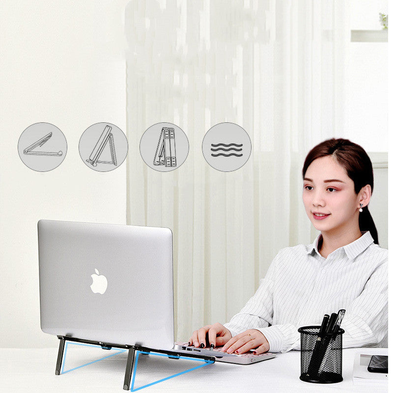 Kompakter Laptop-Ständer aus Aluminium