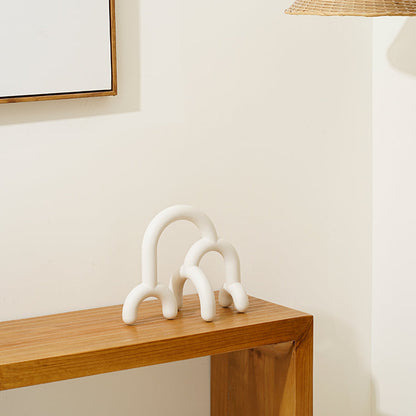 Art Sculpture Forest | Geometric Resin Skulptur Ornament – Minimalistische Wald-Dekoration, Handgefertigt, Nordic Style, Geschenkidee & Home Decor